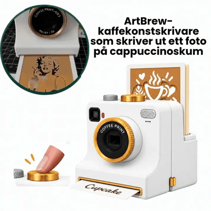 LovedLatte Coffee Art Printer | One-Touch Manual Cocoa & Coffee Stencil Duster