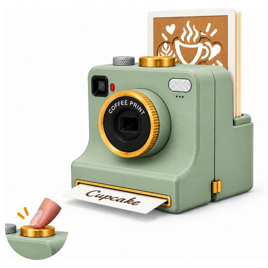 LovedLatte Coffee Art Printer | One-Touch Manual Cocoa & Coffee Stencil Duster